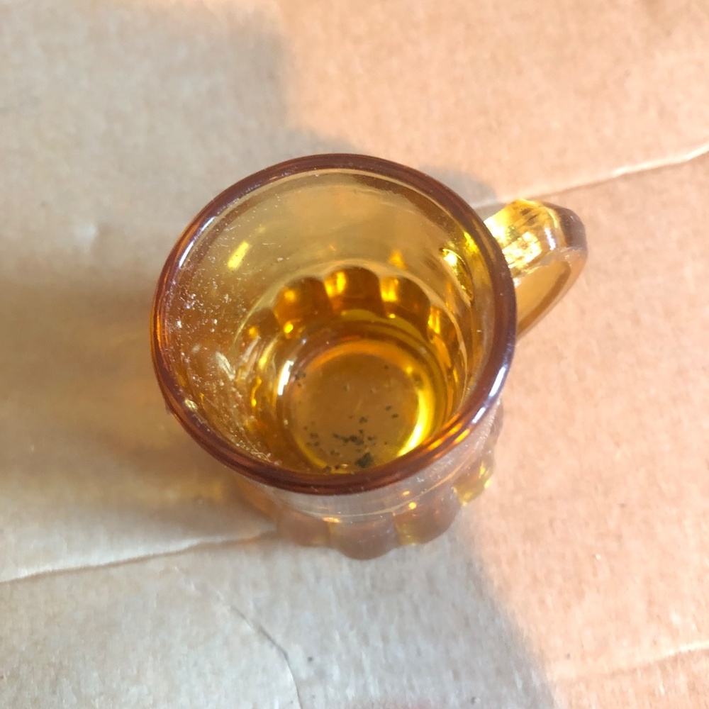 Six Vintage amber miniature beer glasses shot glasses by federal glass - Picture 7 of 7